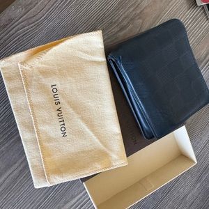Louis Vuitton navy wallet